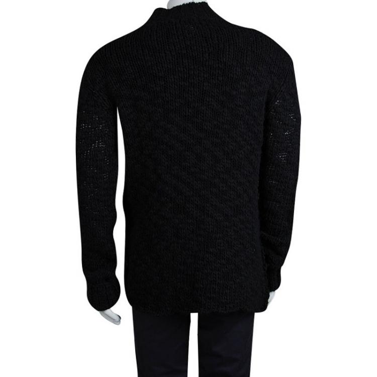 Pre Owned McQ by Alexander McQueen Oversized Slub Knit Crewneck Sweater L