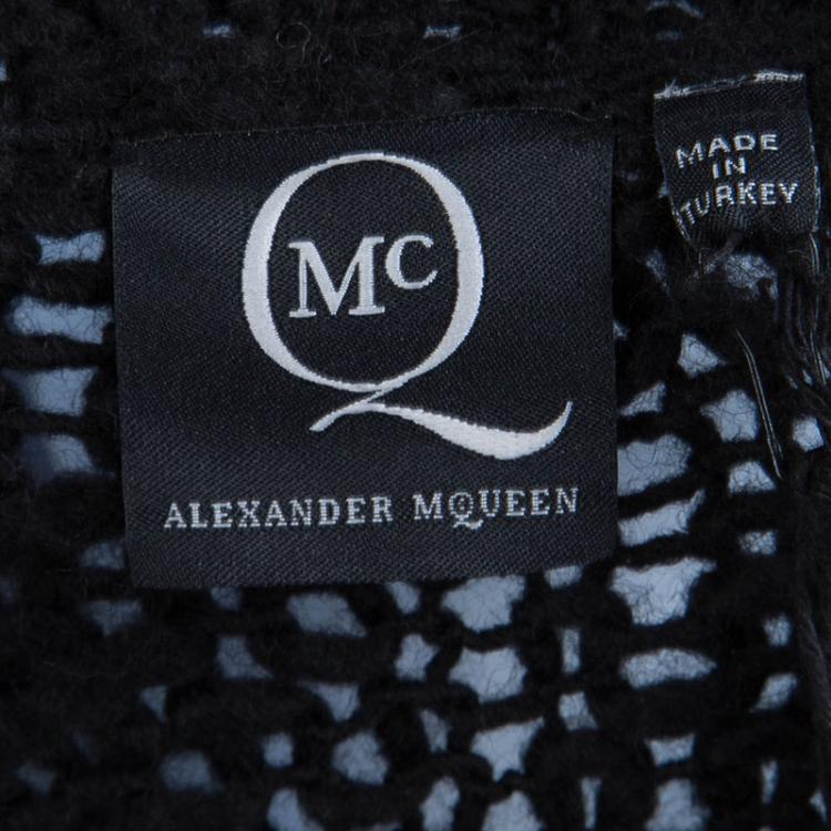 Pre Owned McQ by Alexander McQueen Oversized Slub Knit Crewneck Sweater L