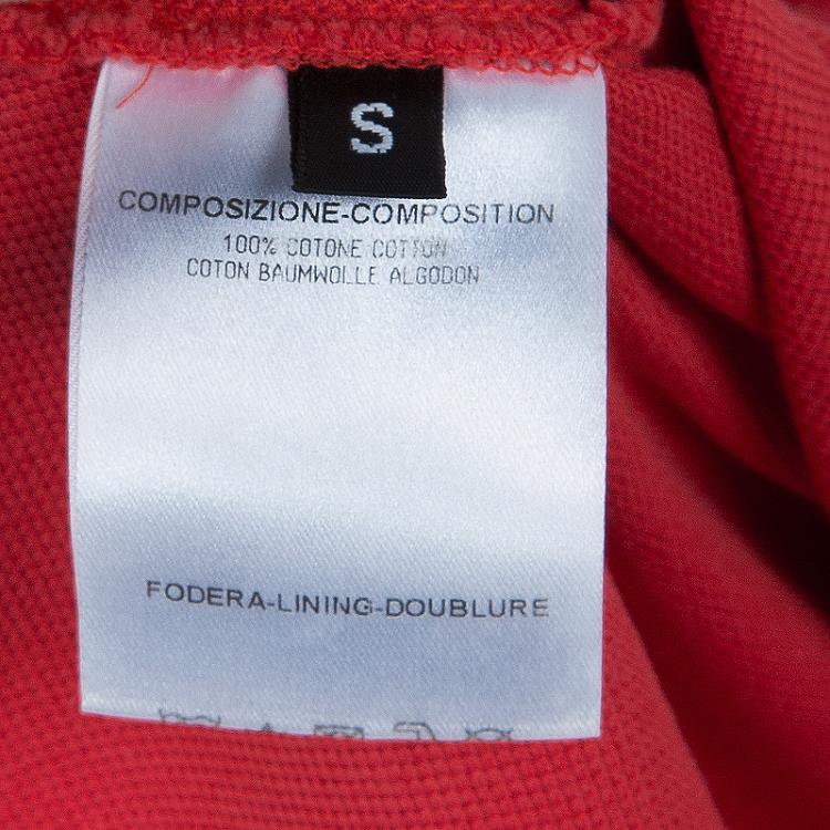 Pre Owned McQ By Alexander McQueen Red Polo T-Shirt S
