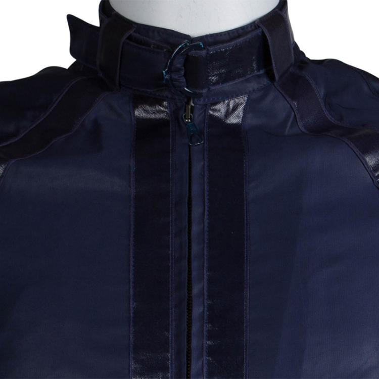 Pre Owned McQ By Alexander McQueen Navy Blue Bomber Jacket S