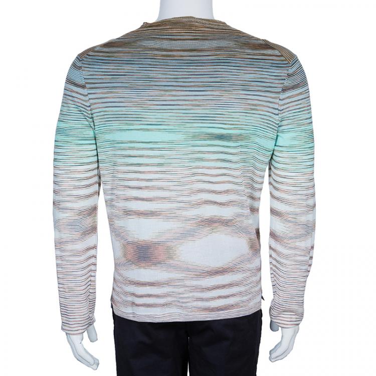 Pre Owned Missoni Crewneck Long Sleeve T-Shirt XXL
