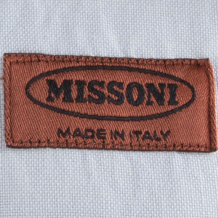 مملوكة مسبقًا Missoni Multicolor Printed Short Sleeve Button Front Cotton Shirt XL