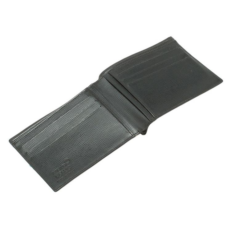 Pre Owned MontBlanc Black Leather Westside Wallet