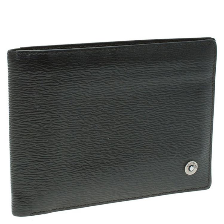 Pre Owned MontBlanc Black Leather Westside Wallet