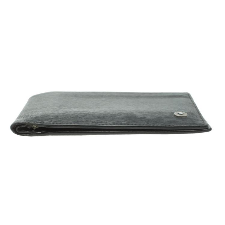 Pre Owned MontBlanc Black Leather Westside Wallet
