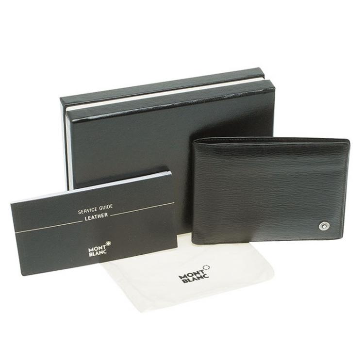 Pre Owned MontBlanc Black Leather Westside Wallet