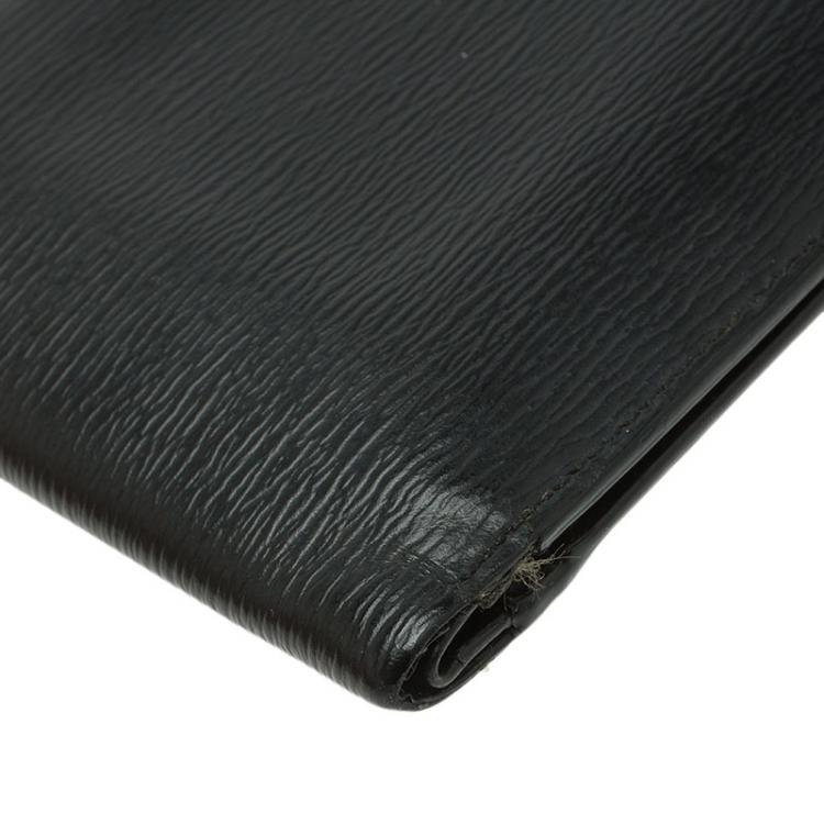Pre Owned MontBlanc Black Leather Westside Wallet