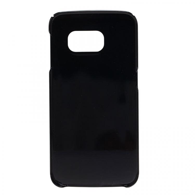 Pre Owned Montblanc Black Leather Miesterstuck S6 Edge Phone Case