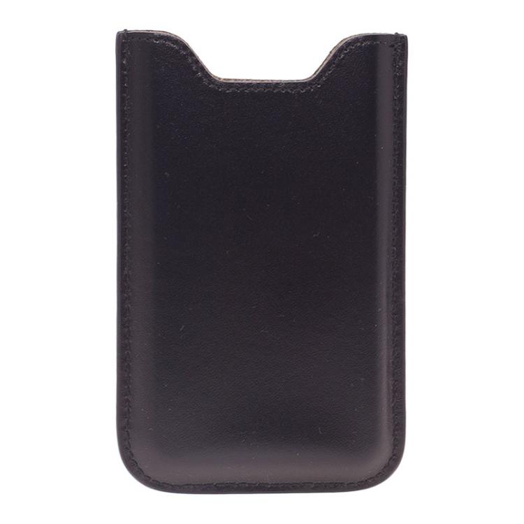 Pre Owned Montblanc Black Soft Leather Meisterstuck iPhone 4/4S Case
