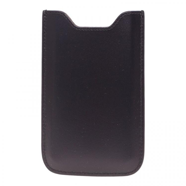 Pre Owned Montblanc Black Leather Meisterstuck iPhone 4/4S Case