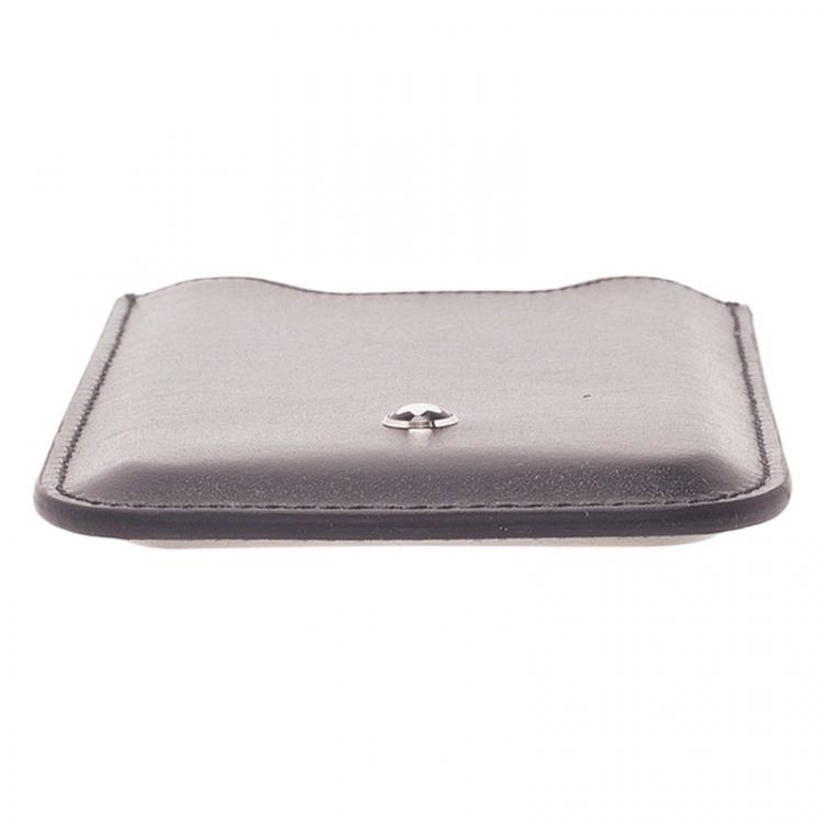 Pre Owned Montblanc Black Leather Meisterstuck iPhone 4/4S Case