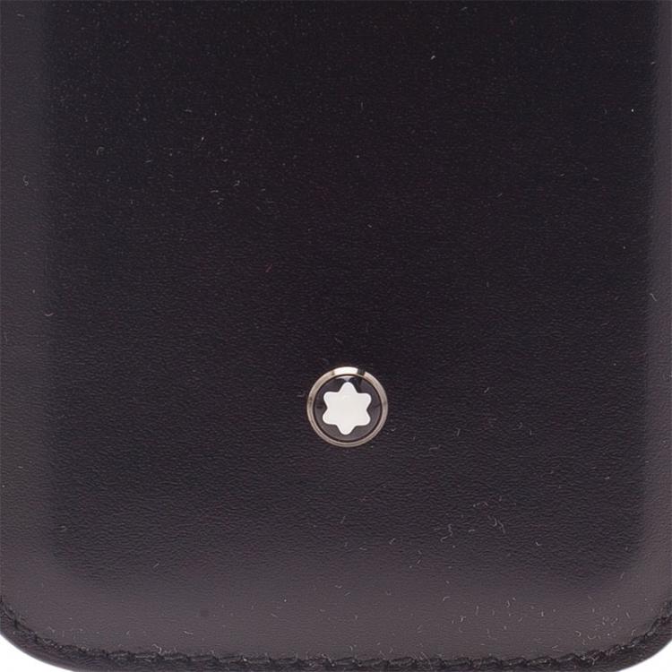 Pre Owned Montblanc Black Leather Meisterstuck iPhone 4/4S Case