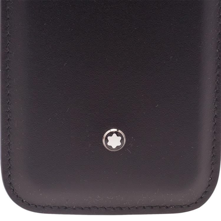 Pre Owned Montblanc Black Leather Meisterstuck iPhone 4/4S Case