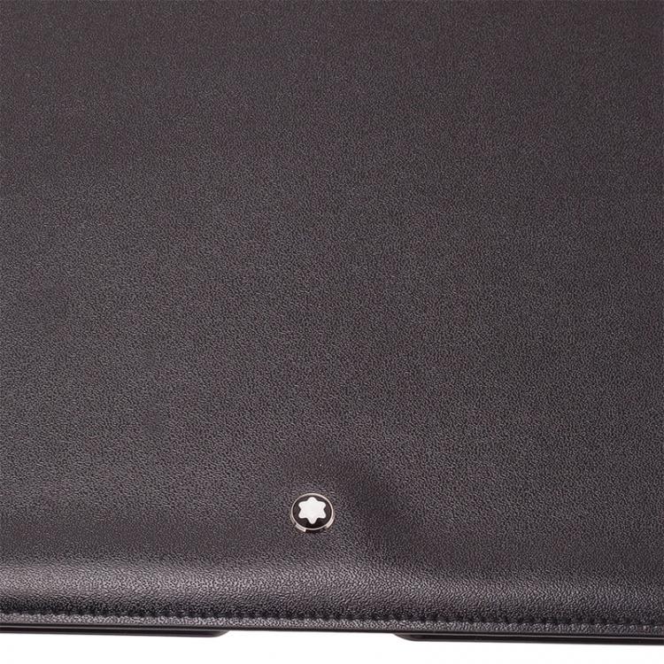 Pre Owned Montblanc Black Leather Meisterstuck iPad Case 