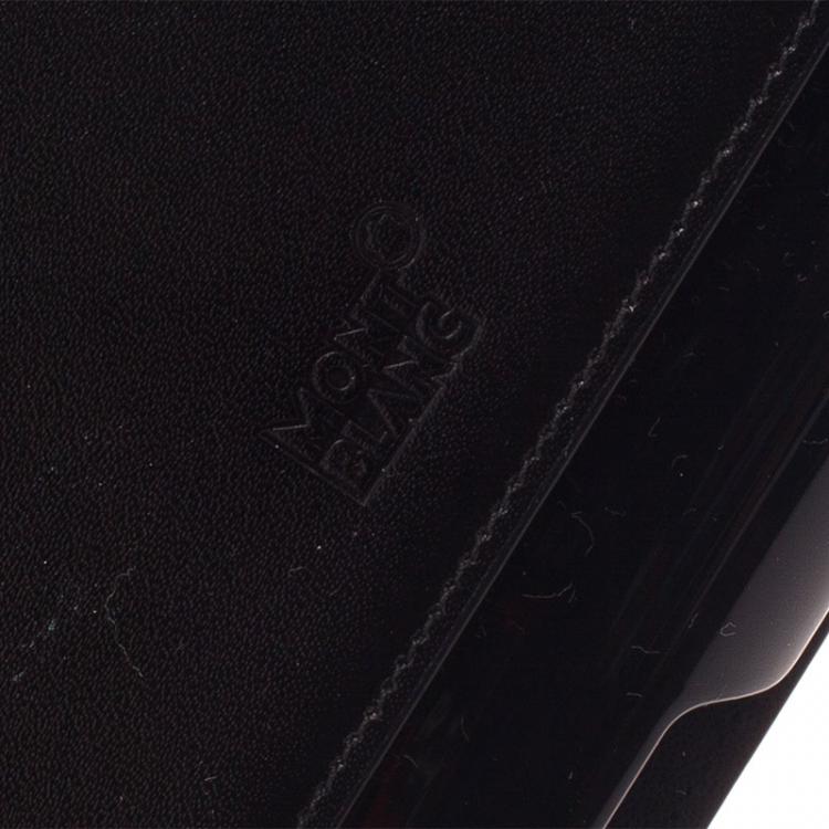 Pre Owned Montblanc Black Leather Meisterstuck iPad Case 
