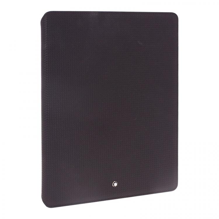 Pre Owned MontBlanc Black Patterned Leather Meisterstuck Galaxy Tab 7.7 Cover