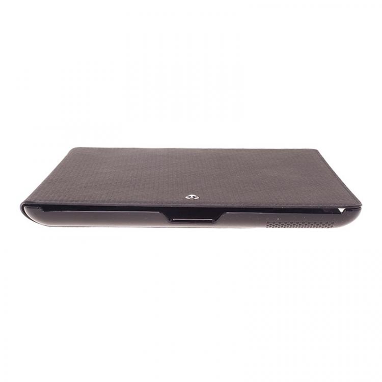Pre Owned MontBlanc Black Patterned Leather Meisterstuck Galaxy Tab 7.7 Cover