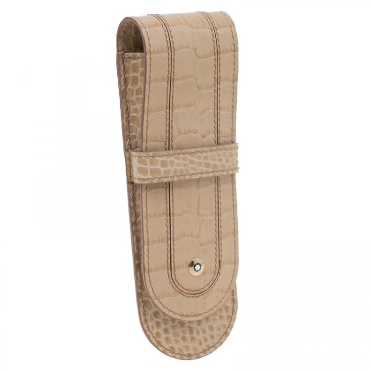 مملوكة مسبقًا Montblanc Brown Leather Boheme Pen Pouch