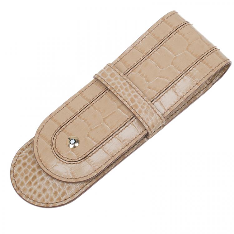 مملوكة مسبقًا Montblanc Brown Leather Boheme Pen Pouch