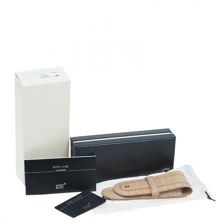 مملوكة مسبقًا Montblanc Brown Leather Boheme Pen Pouch