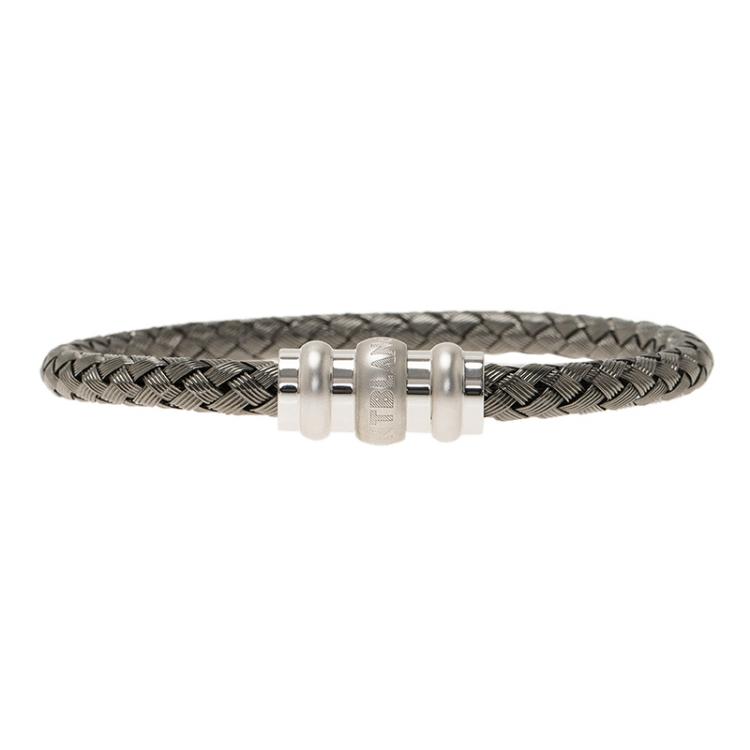 Pre Owned Montblanc Woven Silver Bracelet