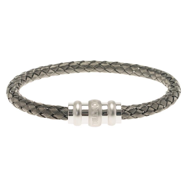 Pre Owned Montblanc Woven Silver Bracelet