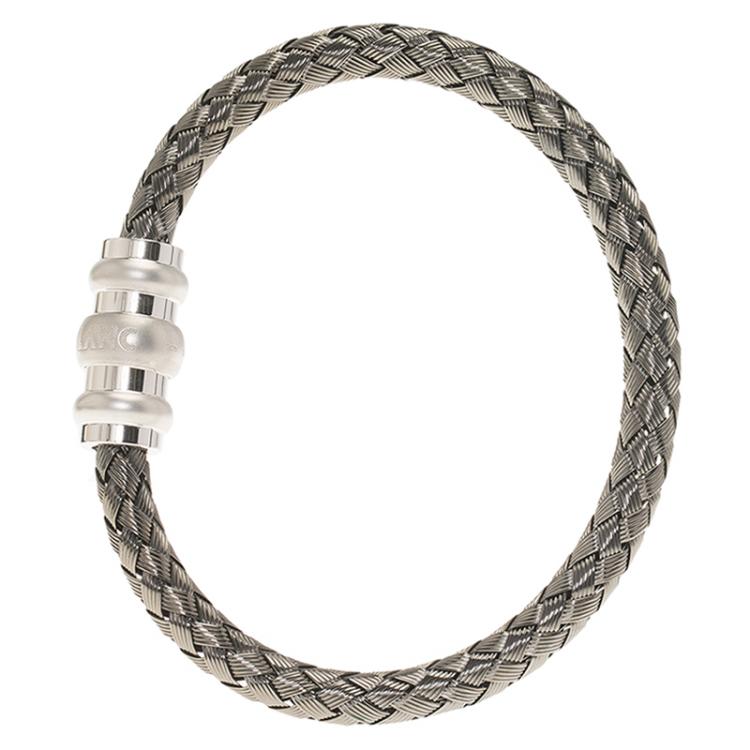 Pre Owned Montblanc Woven Silver Bracelet