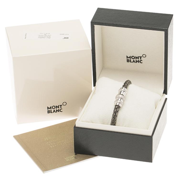 Pre Owned Montblanc Woven Silver Bracelet