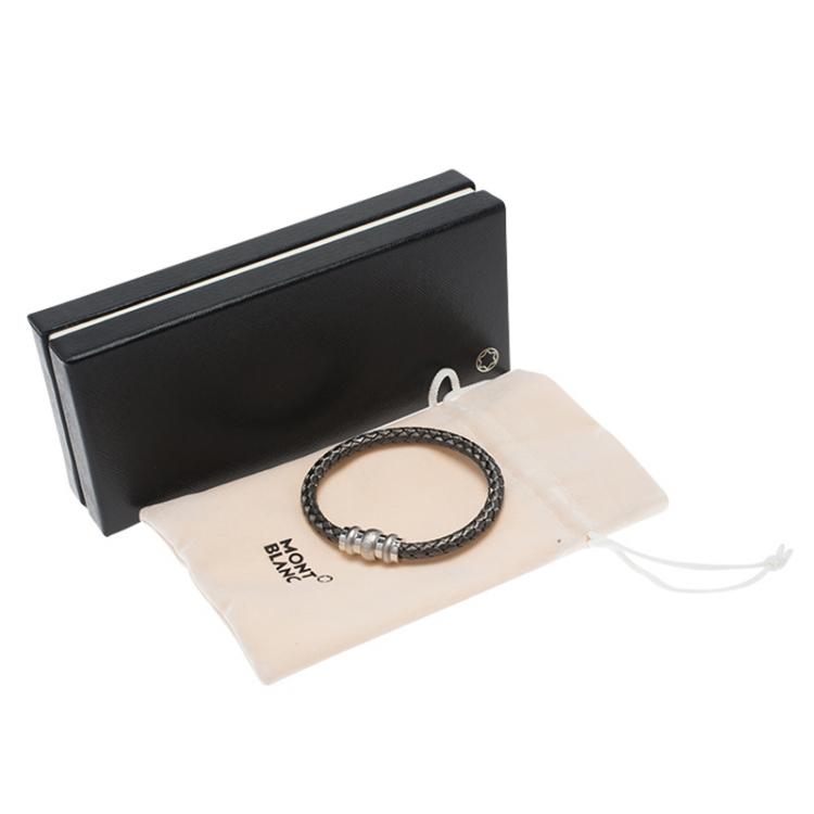 مملوكة مسبقًا Montblanc Woven Silver Bracelet