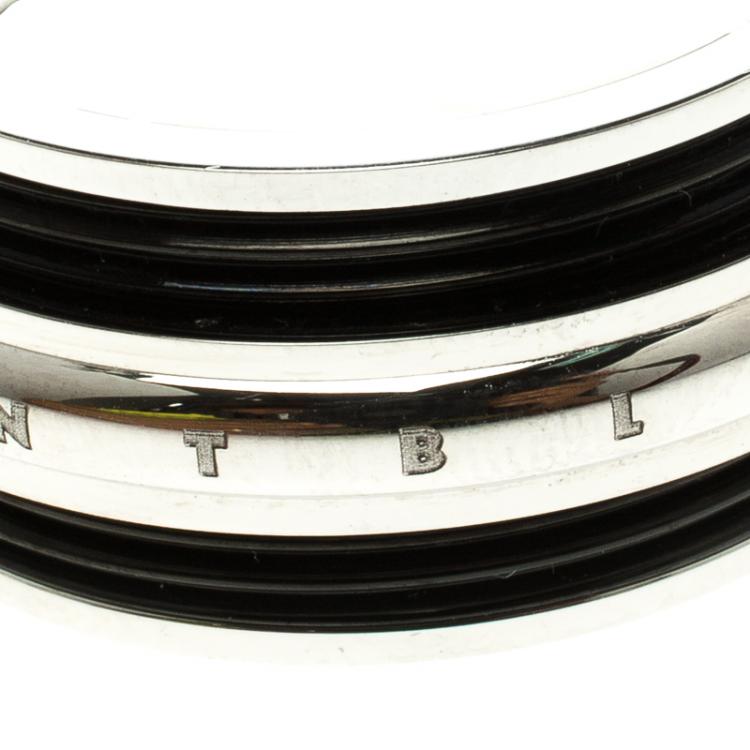 Pre Owned Montblanc Men's Contemporary Collection Black PVD Steel Sliding Ring Size 66