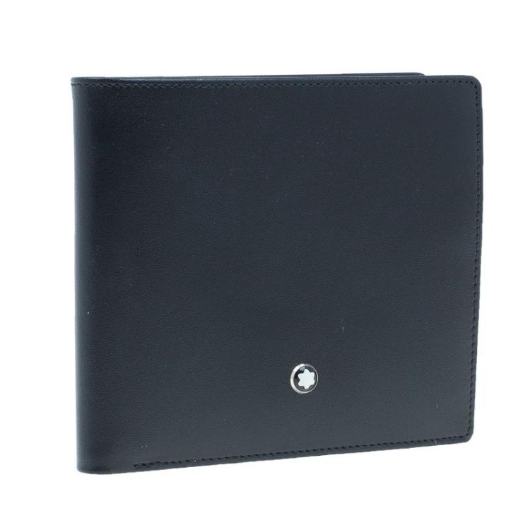 Pre Owned Montblanc Black Leather Miesterstuck Wallet