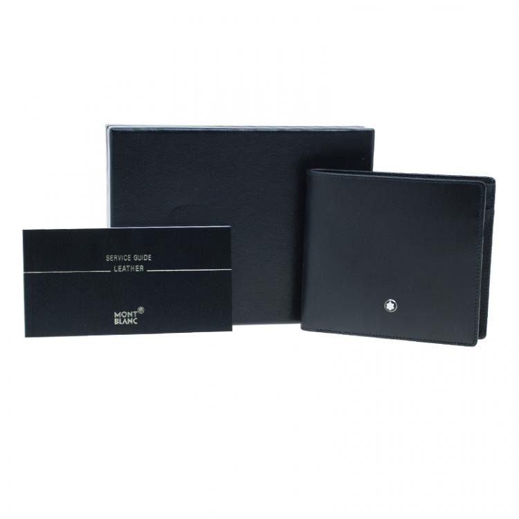 Pre Owned Montblanc Black Leather Miesterstuck Wallet