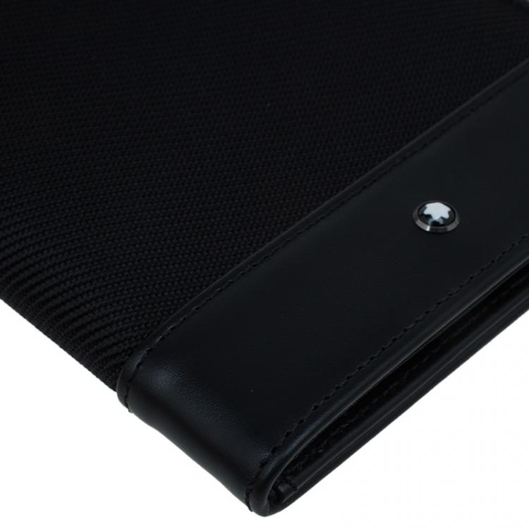 Pre Owned Montblanc Black Meisterstück Leather Passport Holder