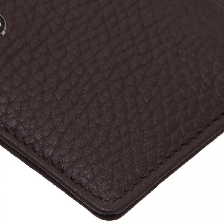 Pre Owned Montblanc Brown Leather Card Holder