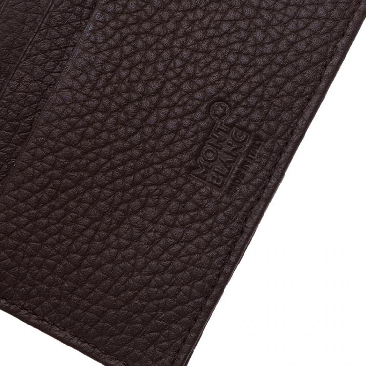 Pre Owned Montblanc Brown Leather Card Holder