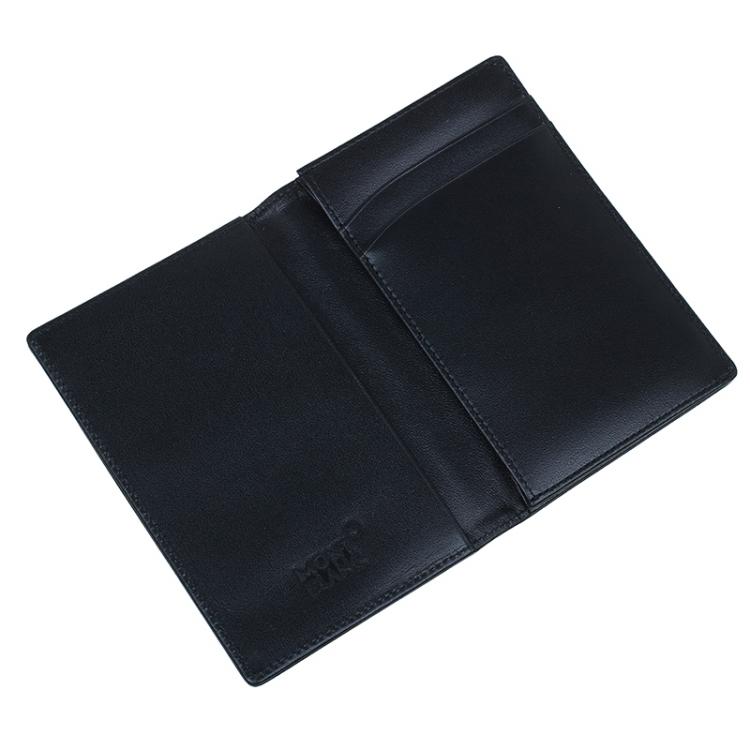 Pre Owned Montblanc Black Leather Card Holder