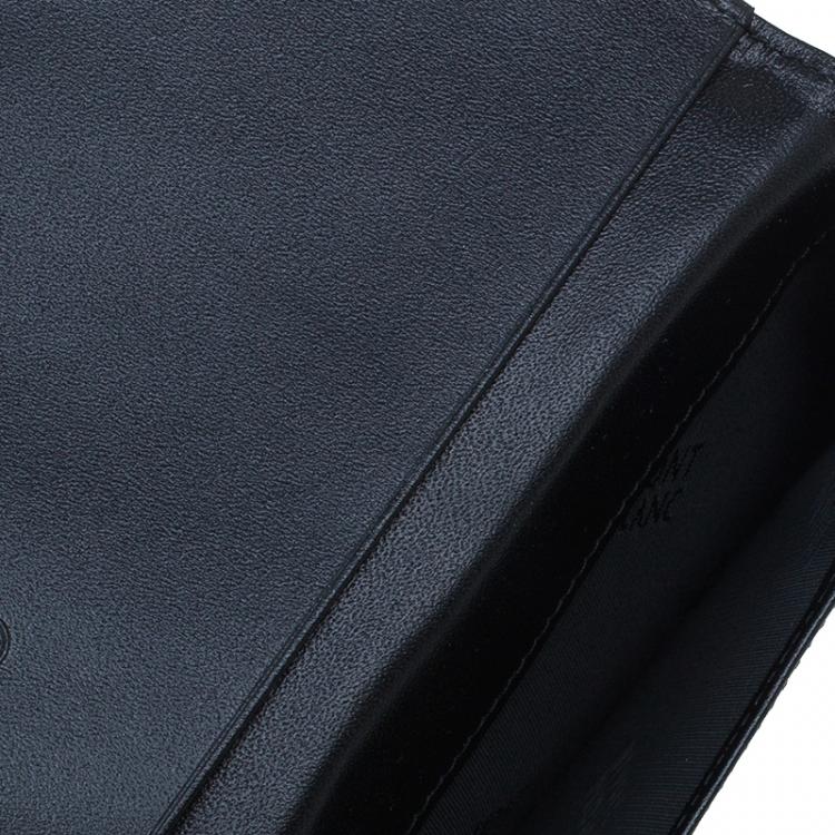 Pre Owned Montblanc Black Leather Card Holder