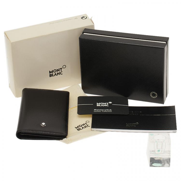 Pre Owned Montblanc Black Leather Meisterstuck Card Holder