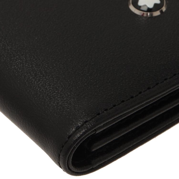 مملوكة مسبقًا Montblanc Black Leather Meisterstuck Card Holder