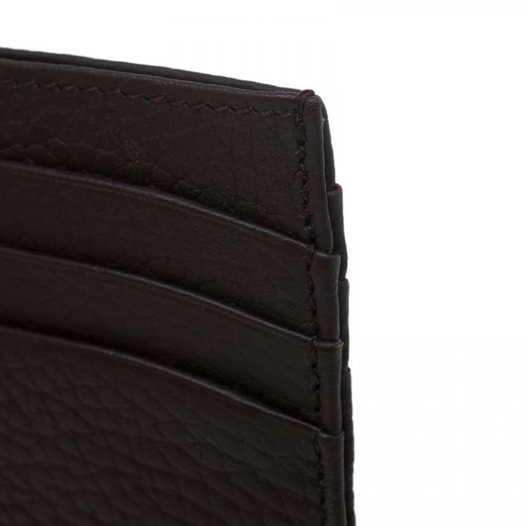 Pre Owned Montblanc Brown Leather Card Holder