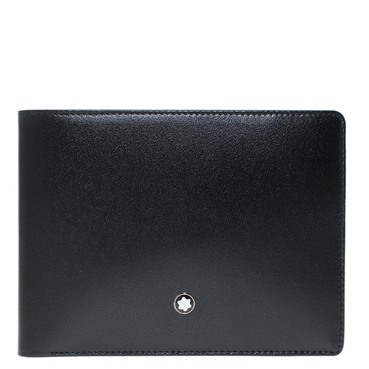 مملوكة مسبقًا Montblanc Black Leather Miesterstuck Bifold Wallet