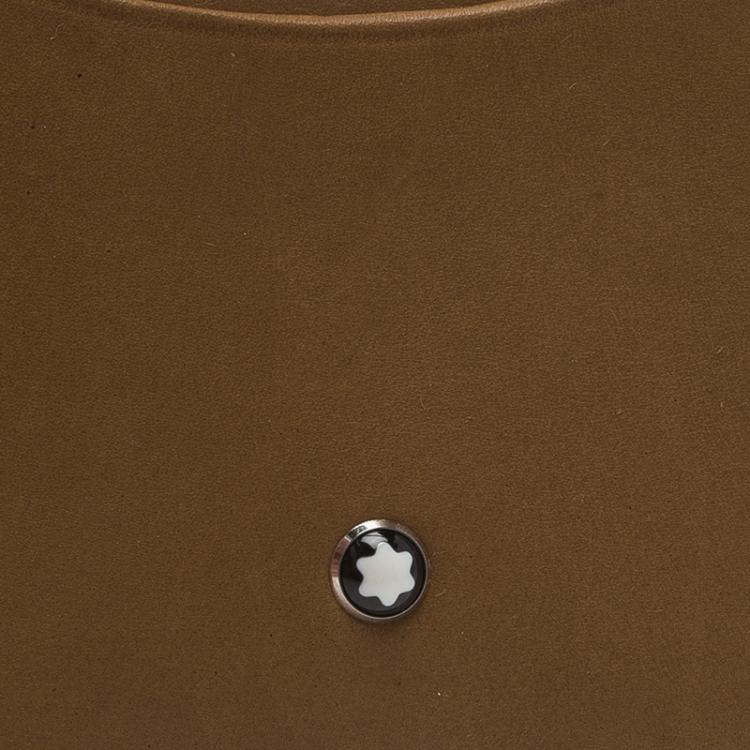 Pre Owned Montblanc Brown Leather Card Holder
