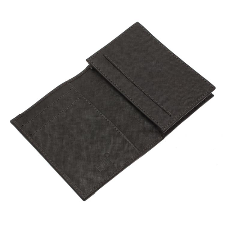 Pre Owned Montblanc Brown Coated Canvas and Leather Signature Card Holder