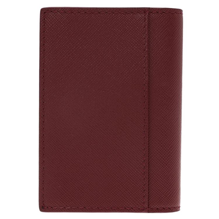 Pre Owned MontBlanc Red Leather Sactorial Business Card Holder