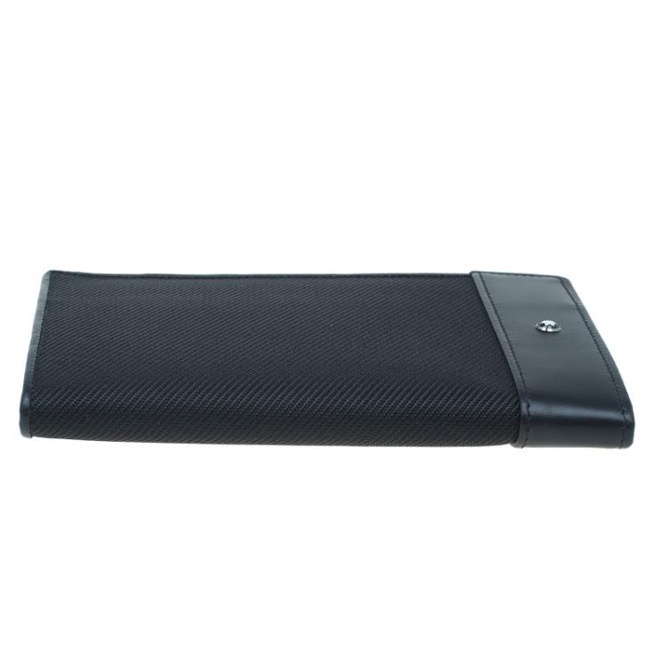 مملوكة مسبقًا Montblanc Black Meisterstück Leather Nightflight Passport Holder