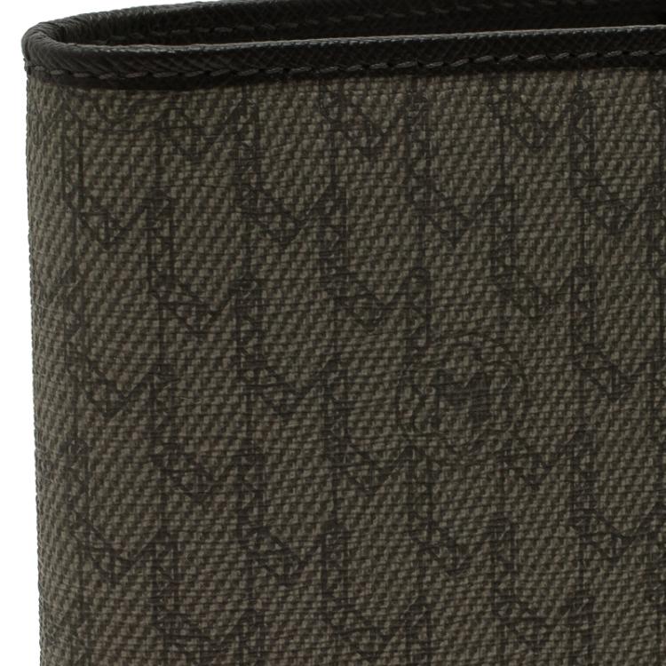 مملوكة مسبقًا Montblanc Brown Leather and Monogram Canvas Notebook