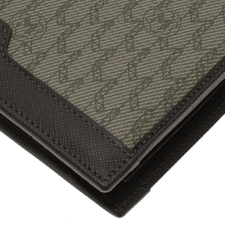 مملوكة مسبقًا Montblanc Brown Leather and Monogram Canvas Notebook