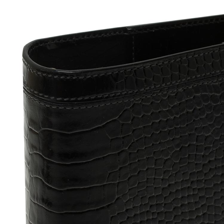 مملوكة مسبقًا Montblanc Brown  Crocodile Embossed La Vie De Boheme Medium Organizer