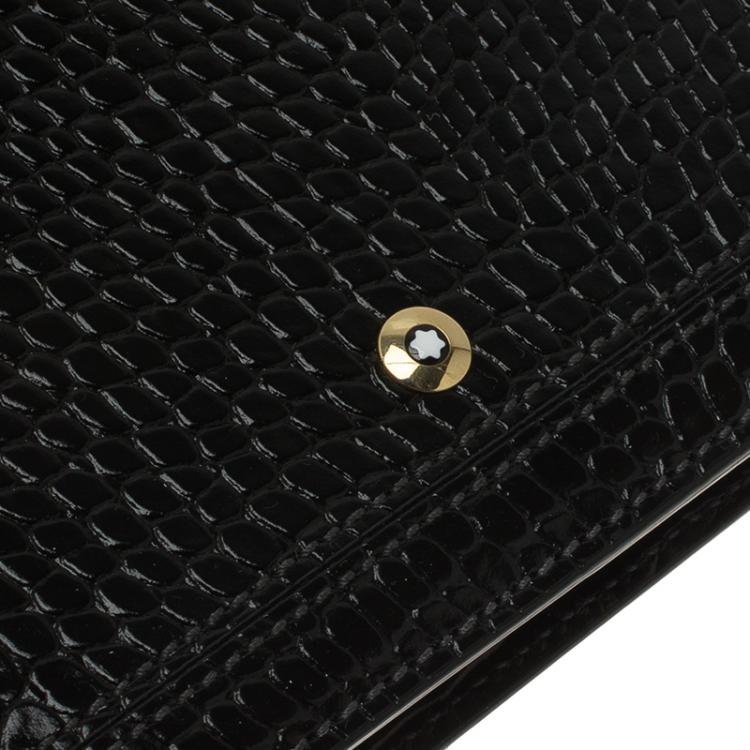 مملوكة مسبقًا Montblanc Brown  Crocodile Embossed La Vie De Boheme Medium Organizer