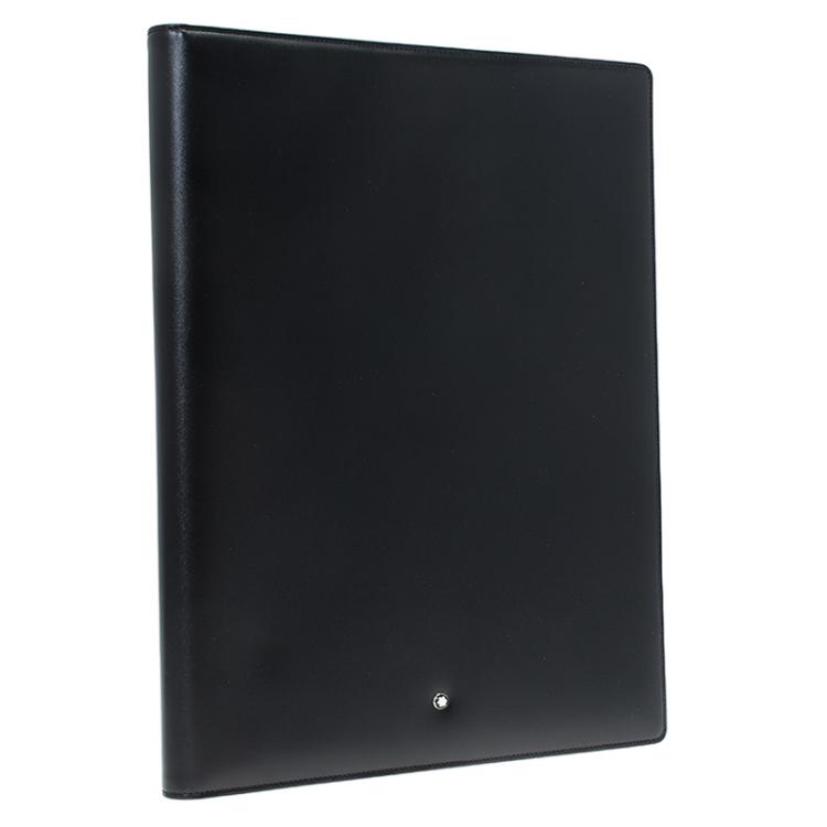 Pre Owned Montblanc Black Leather Conference Folder